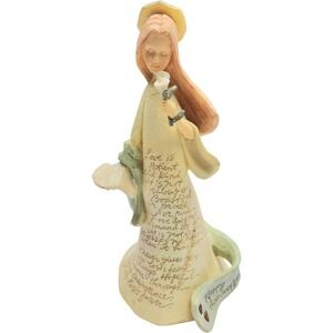 Vintage Enesco Foundations Angel Figurine‎ Love Is Patient Anniversary Gift